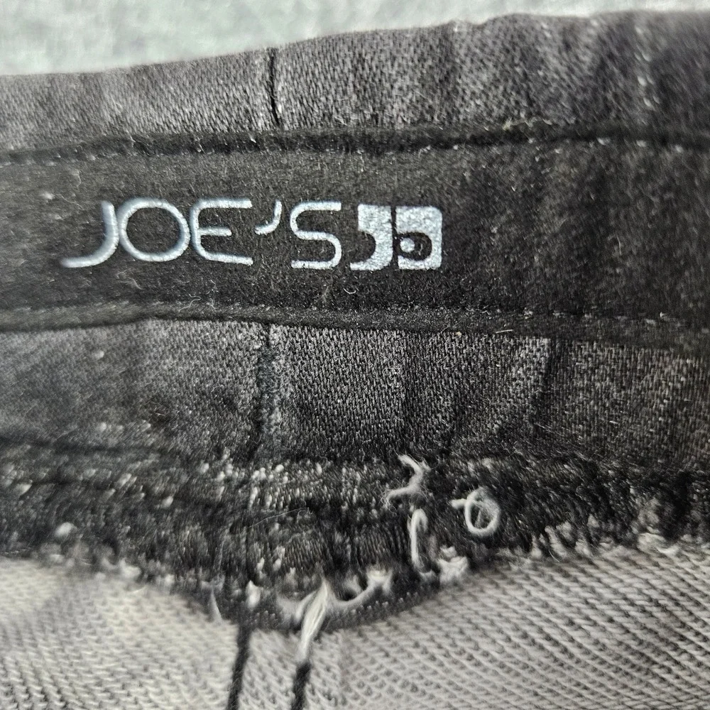 Joes Jeans Boys‎ Size 7 Faded Black Denim Pull On Elastic Waist Pants Drawstring